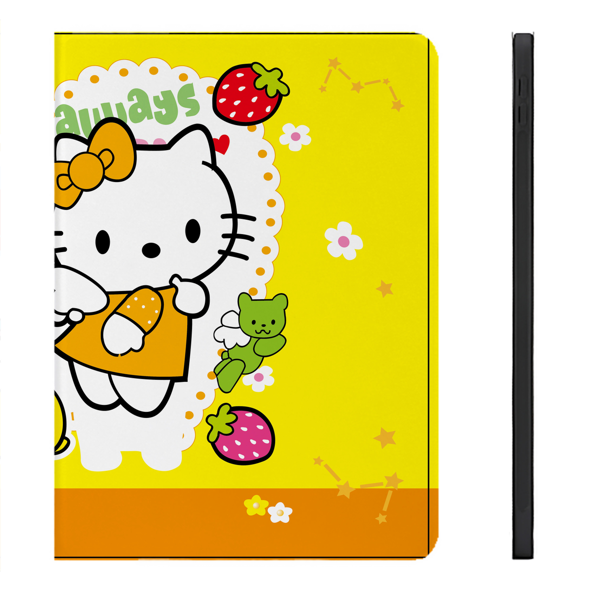 （画像用） Hello Kitty ハローキティ IPadケース ペンホルダー付き ブックスタイルデザイン